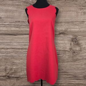 J. Crew Tangerine Scalloped Mini Dress Size 6